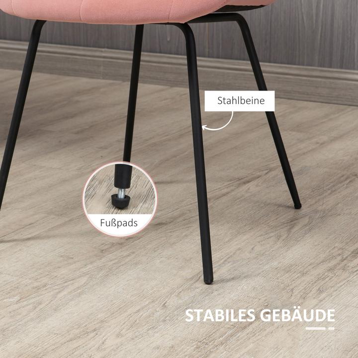 Actual product image Homcom Dining chair with soft upholstery