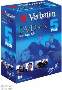 Produktbild Verbatim 5-Pack DVD+R AZO 4.7GB (5 x)