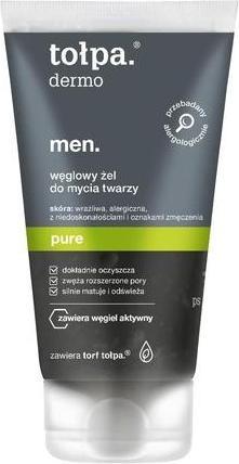 Actual product image Tolpa Dermo Men Pure Charcoal Face Wash Gel 150ml (Cleansing gel, 150 ml)
