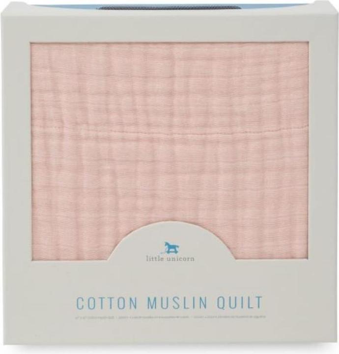 Immagine prodotto little unicorn Trapunta in mussola di cotone - Rose Petal (120 x 120 cm)