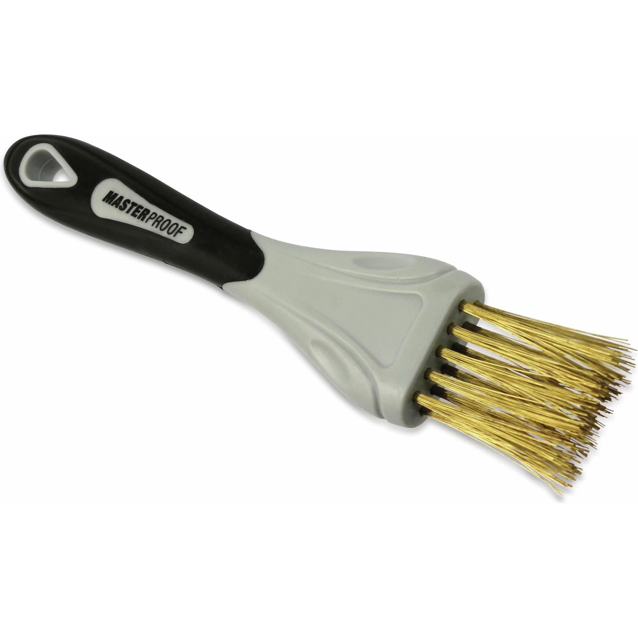 Masterproof, Schleifmittel, Drahtbürste, 2-reihig, Messing