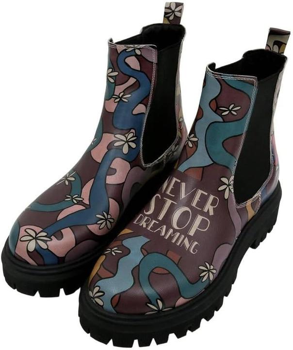 Actual product image Dogo Vegan Leather Multicolor Long Boots (37)