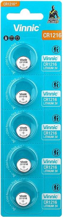 Vinnic CR1216 5BL (Lithiumbatterie) (CR1216)