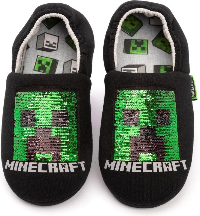 Actual product image Minecraft Boys Sequin Slippers (33)