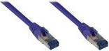 Produktbild Good Connections RNS® Patchkabel mit Rastnasenschutz, Cat. 6A, S/FTP, PiMF, halogenfrei, 500MHz, violett, 0,25m (S/FTP, CAT6a, 0.25 m)