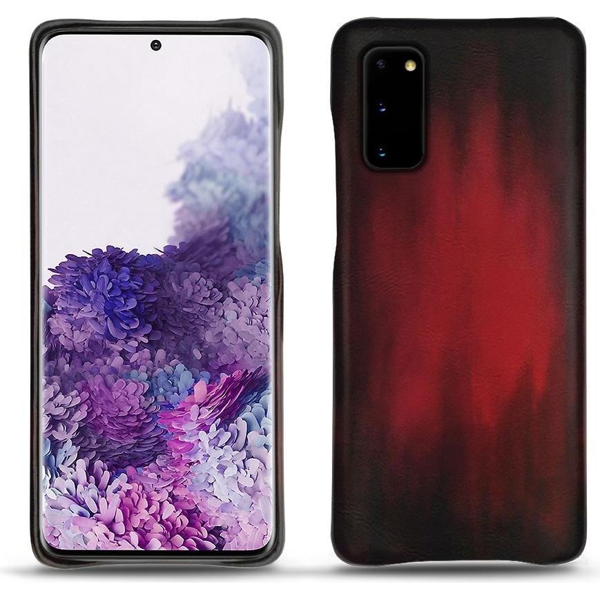Noreve Lederschutzhülle (Samsung Galaxy S20), Smartphone Hülle, Rot