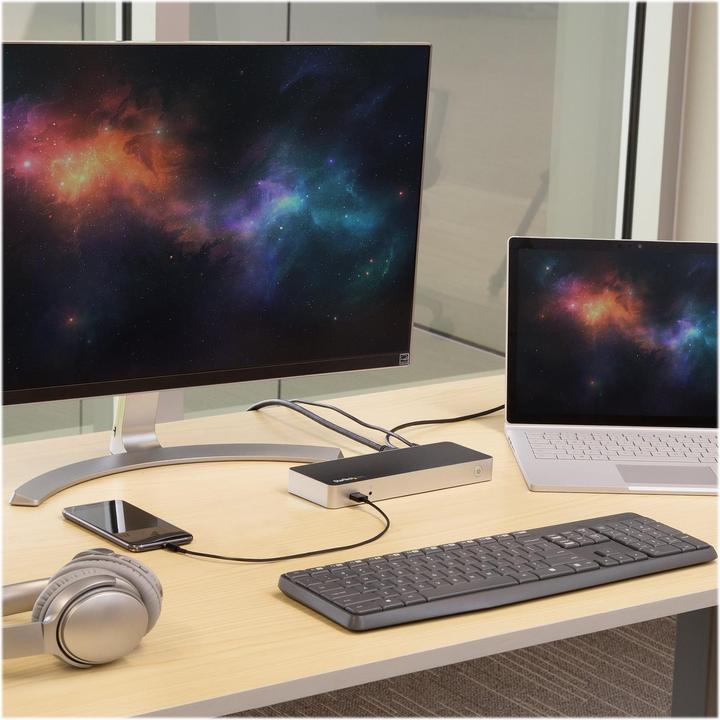 Produktbild StarTech Dual USB C Dock - Windows - Pd (USB-C, 5 Ports)