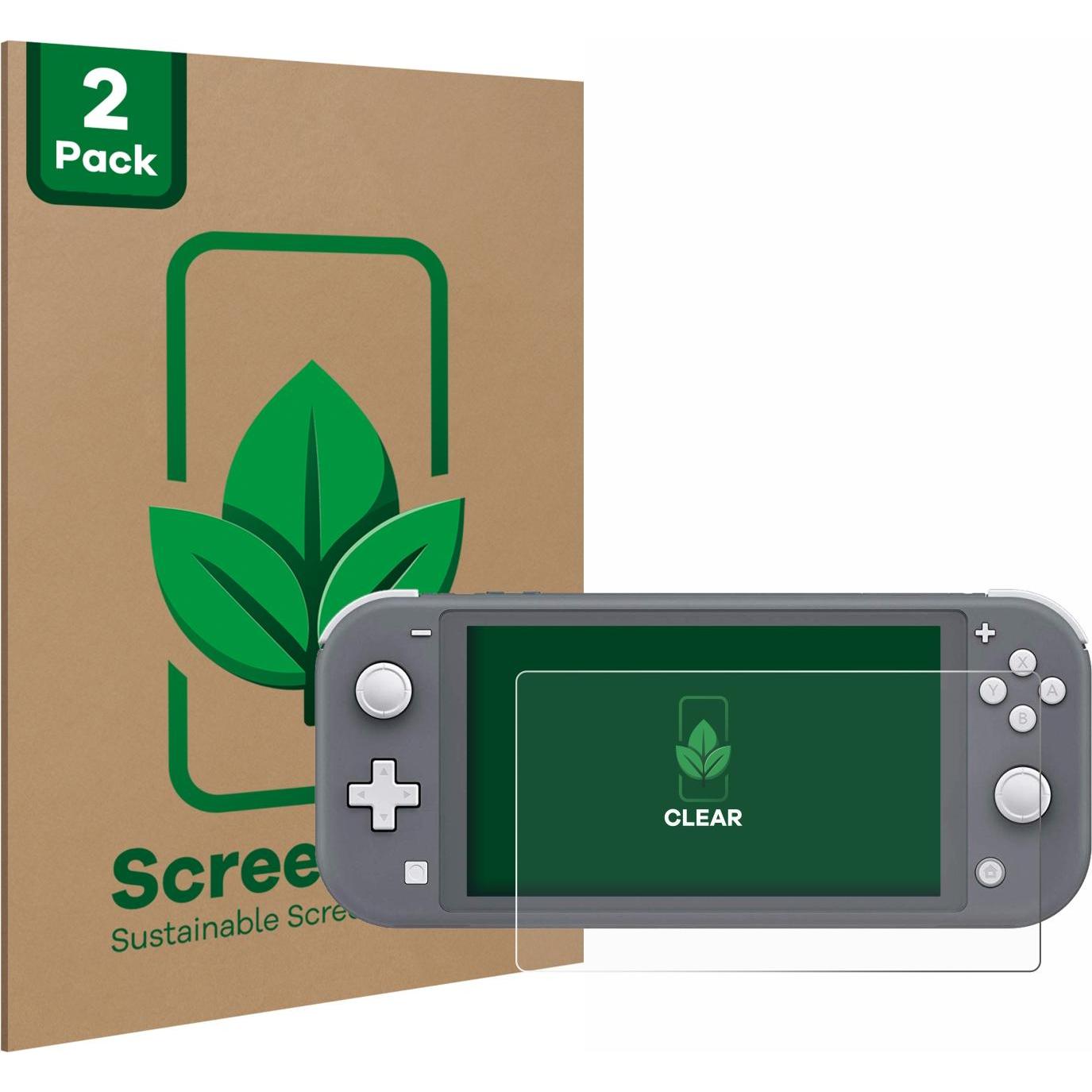 ScreenLeaf Schutzfolie nachhaltiger Displayschutz Displayschutzfolie Folie Klar Transparent (Switch Lite), Weiteres Gami...