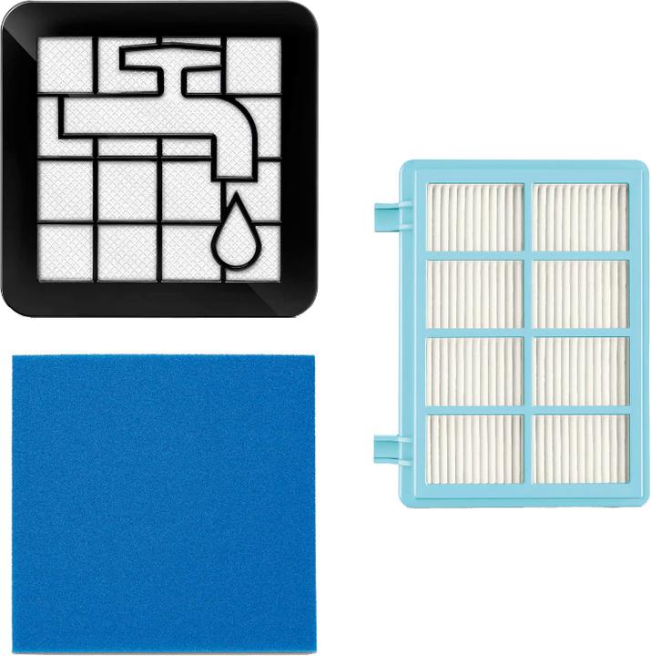 Actual product image Flickbee Filter set 3 in 1 for Philips PowerPro Compact like FC8010/02