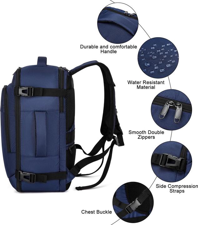 Produktbild Only-Bags.Store Handgepäck-Rucksack mit separatem Ein-Zoll-Computerfach (20 l)