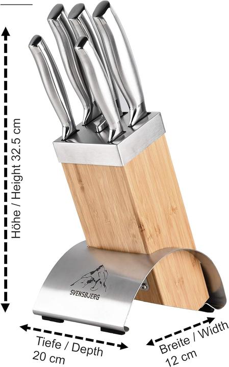 Produktbild Svensbjerg Messerblock mit Küchenmesser Set