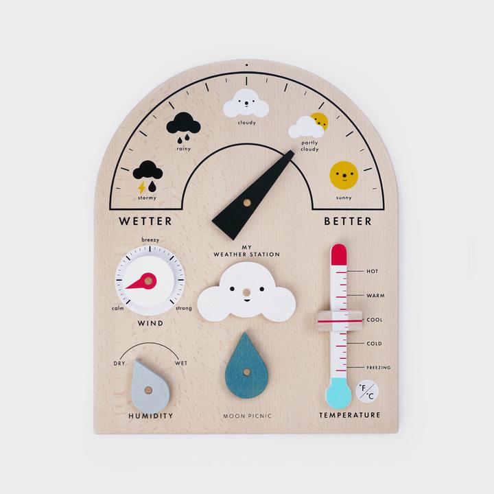 Produktbild Moon Picnic hölzerne Wetterstation für Kinder (Vietnamesisch)