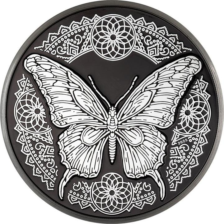 CIT Coin Invest Silber Butterfly 1 oz PP - Obsidian Black 2025 (2025)