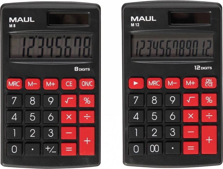 Immagine prodotto Maul Calcolatrice M12 Nero (Batterie, Celle solari)