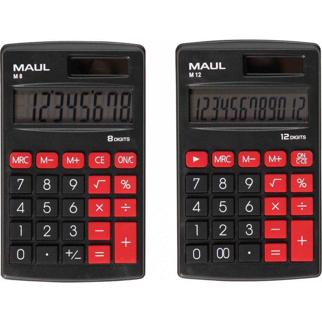 Thumbnail - Maul, Taschenrechner, Taschenrechner M8 Schwarz (Solarzellen)