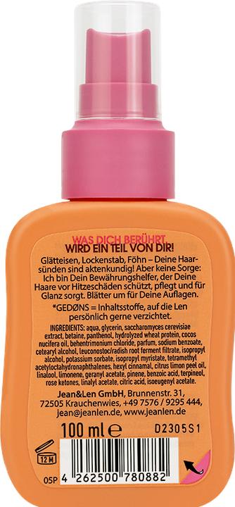 Image du produit Jean & Len Hitzeschutzspray protect and care (100 ml)