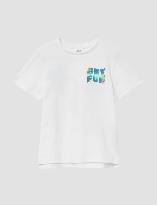 Produktbild S.Oliver T-Shirt Baumwoll-T-Shirt mit Front- und Rückenprint (104, 110)