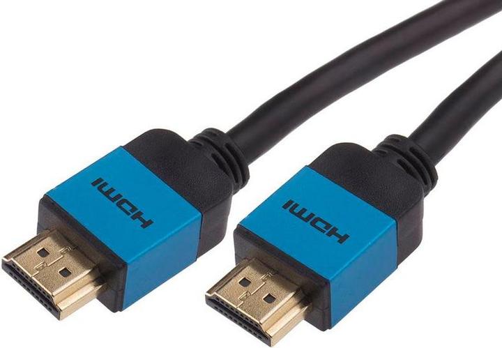 Actual product image RS PRO HDMI cable A HDMI plug B HDMI plug, 7.5m, blue (7.50 m)
