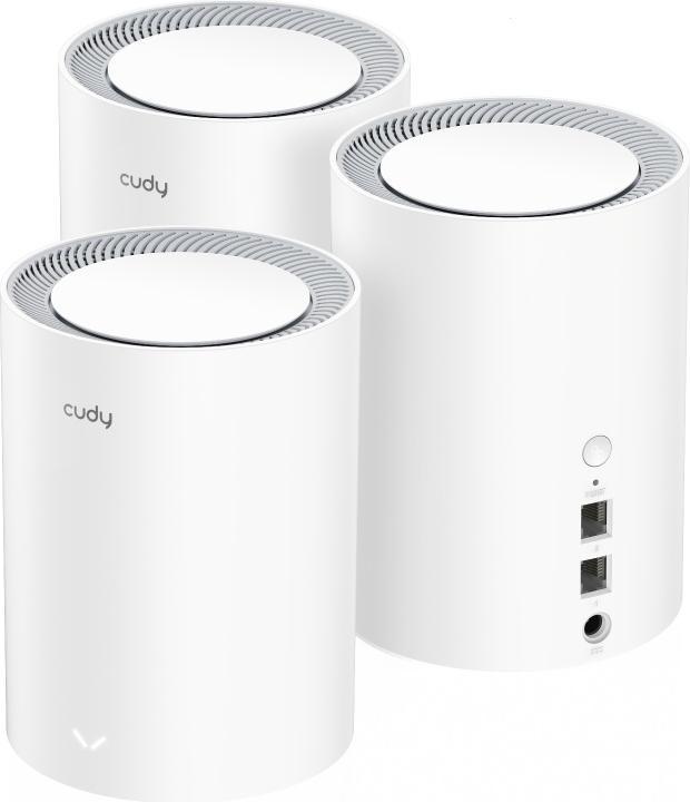 Immagine prodotto Cudy M1800 3-pack Dual-band ( / ) Wi-Fi 6 (802.11ax) Bianco 1 Interno