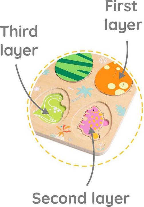 Immagine prodotto Classic World Holzpuzzle Dinosaurier, 25-tlg. (25 pezzi)