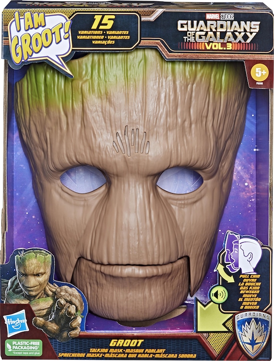 Image du produit Hasbro Masque de jeu de rôle Groot des Gardiens de la Galaxie Vol. 3, masque Groot parlant, masque de
