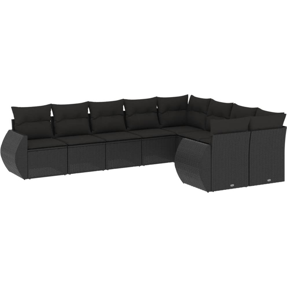 VidaXL, Gartenlounge, 10-tlg. Garten-Lounge-Set mit Kissen