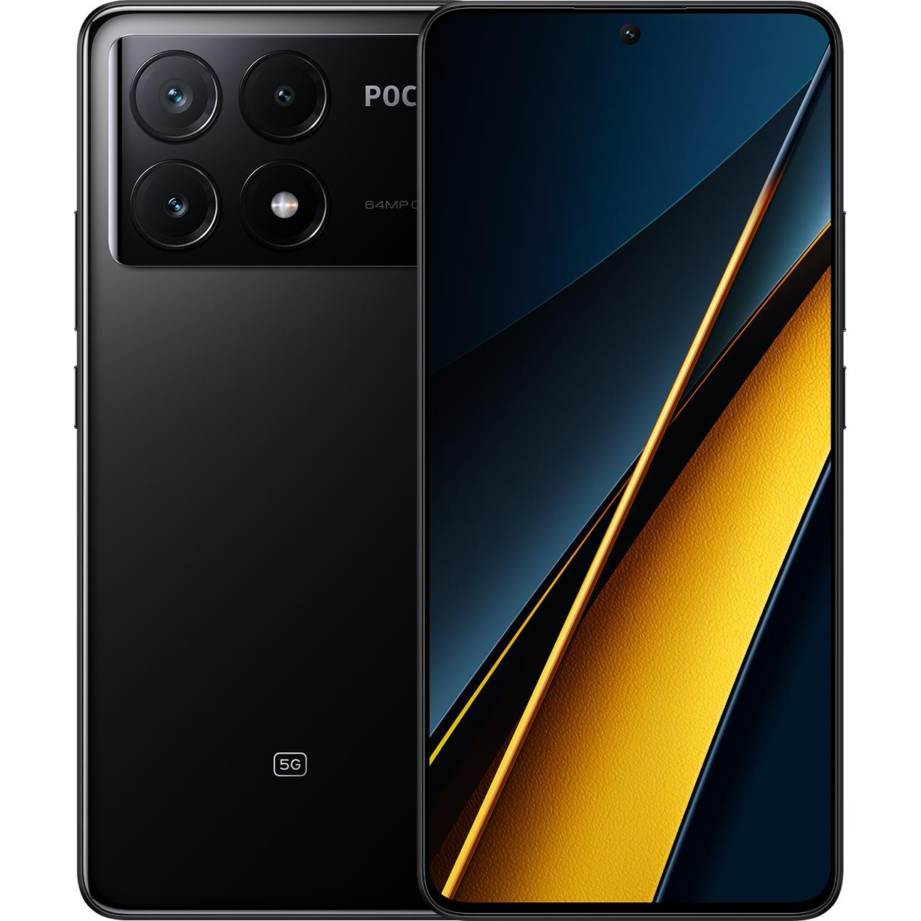Xiaomi Poco X6 Pro (512 GB, Black, 6.67", Dual SIM, 64 Mpx, 5G), Smartphone, Schwarz