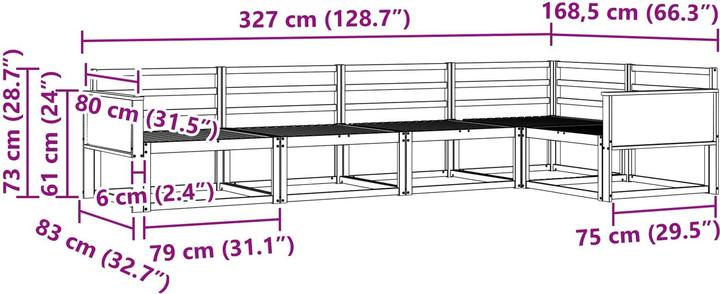 Produktbild vidaXL Gartenmöbel Set