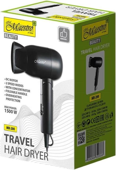 Immagine prodotto Maestro Suszarka do włosów 1500W MR-200 (1500 W)