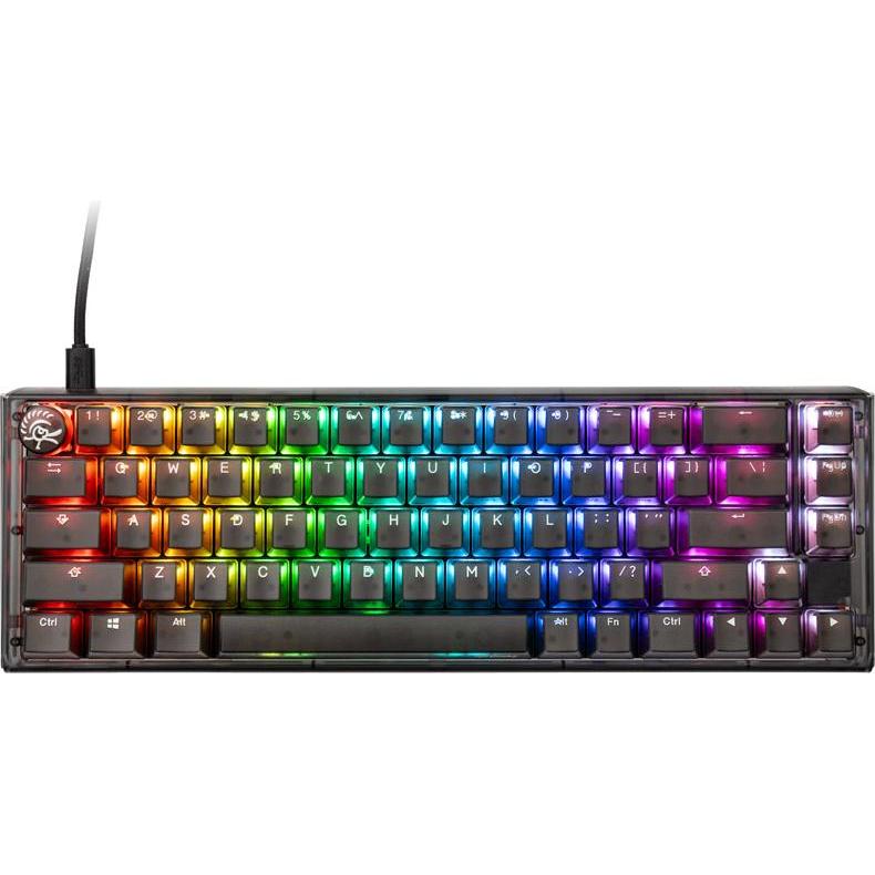 Thumbnail - Ducky One 3 Aura Black SF Gaming Tastatur, RGB LED - MX-Silent-Red (US) (US, Kabelgebunden), Tastatur, Schwarz