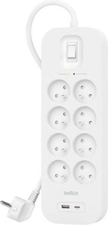 Produktbild Belkin Surge Protection with USB C 8 Outlet (8 x, CEE 7/5, 2 m)
