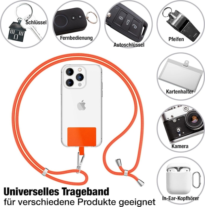 Productafbeelding Nalia Universele mobiele telefoonketting met pad
