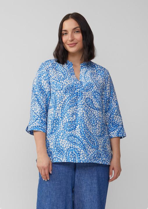 Actual product image S.Oliver Bluse Strukturierte Tunikabluse mit 3/4-Ärmeln (48)