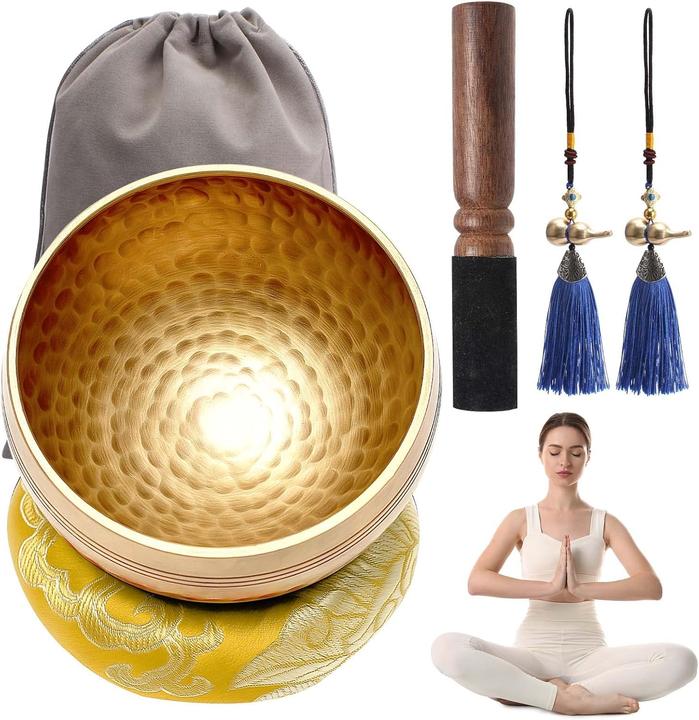 Actual product image Umilki 5-teiliges Tibetisches Klangschalen-Set (Singing bowl)