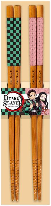 Actual product image Sakami Demon Slayer: Kimetsu no Yaiba Essstäbchen 2er-Pack Tanjiro & Nezuko