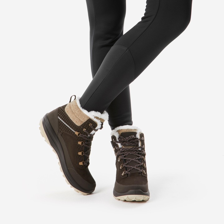 Produktbild Quechua Winterschuhe Damen Leder warm wasserdicht halbhoch Winterwandern - SH900 (40)
