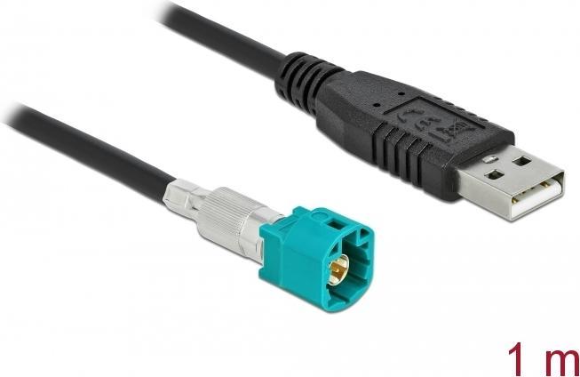 Produktbild Delock Datenkabel HSD Z (S) bis USB (M) (1 m, USB 2.0)