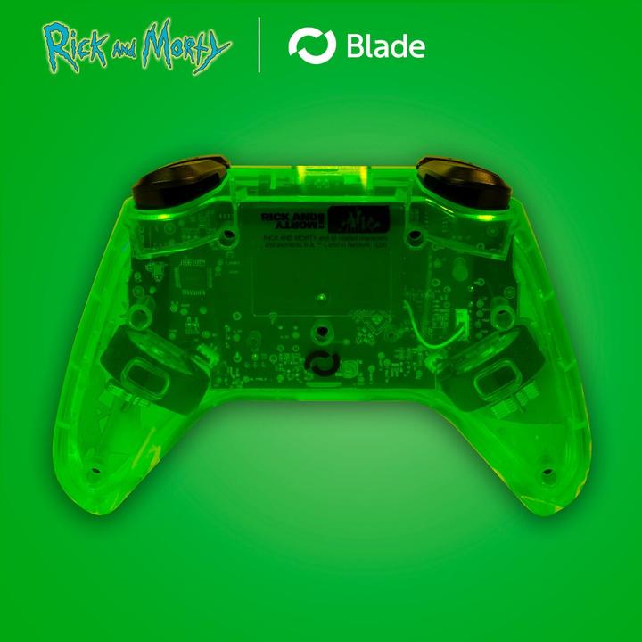 Actual product image Blade Controller Rick und Morty wireless Switch (PC, Switch, Switch Lite)