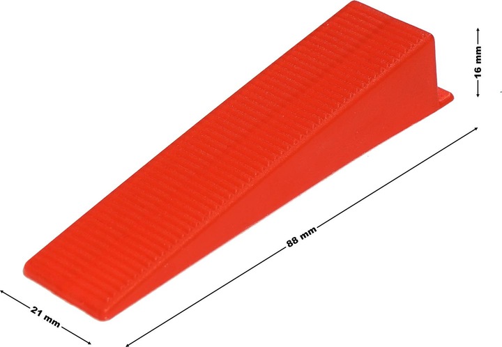 XPOtool Fliesen Nivelliersystem Set Pro 2000 Keile 5000 Laschen 1,0mm Boden Wand (Keil)