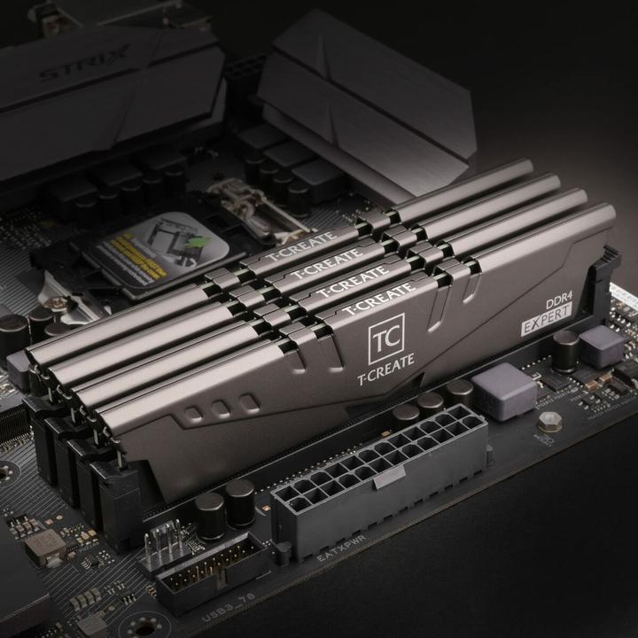 Produktbild Team Group DDR4 - 32GB - 3200 - CL - 16 T-Create Expert juodas Dual Kit (2 x 16GB, 3200 MHz, DDR4-RAM, DIMM)