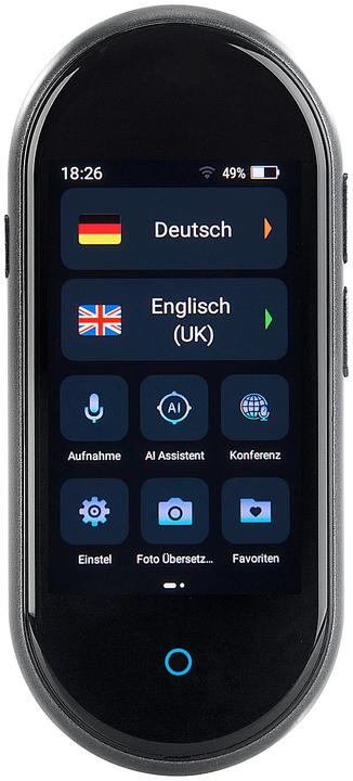 Actual product image Simvalley Real-time mobile language translator