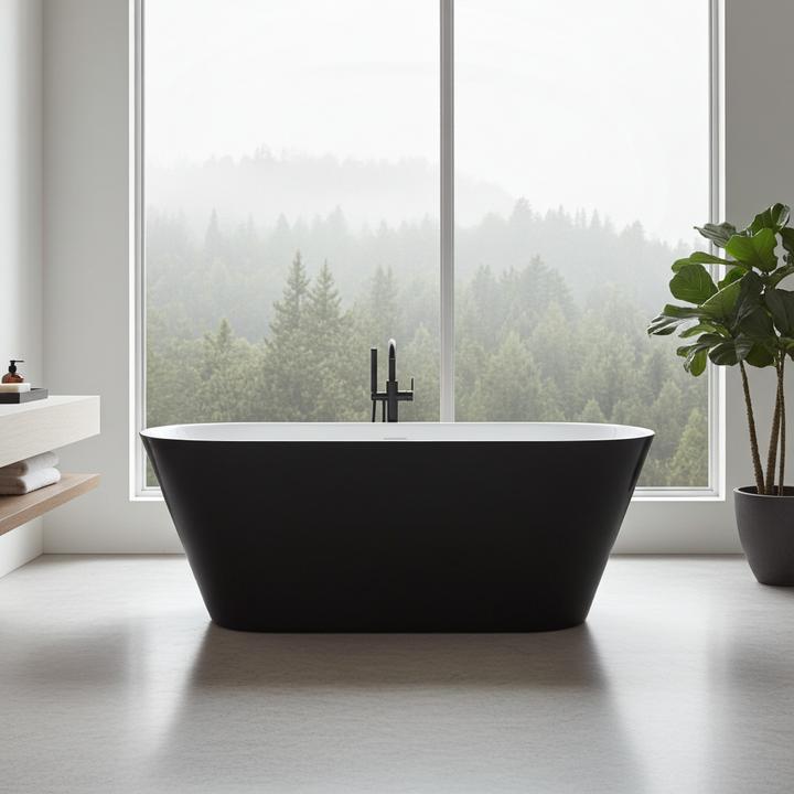 Produktbild Jet-Line Badewanne LAUSANNE II schwarz (170 cm, 80 cm)