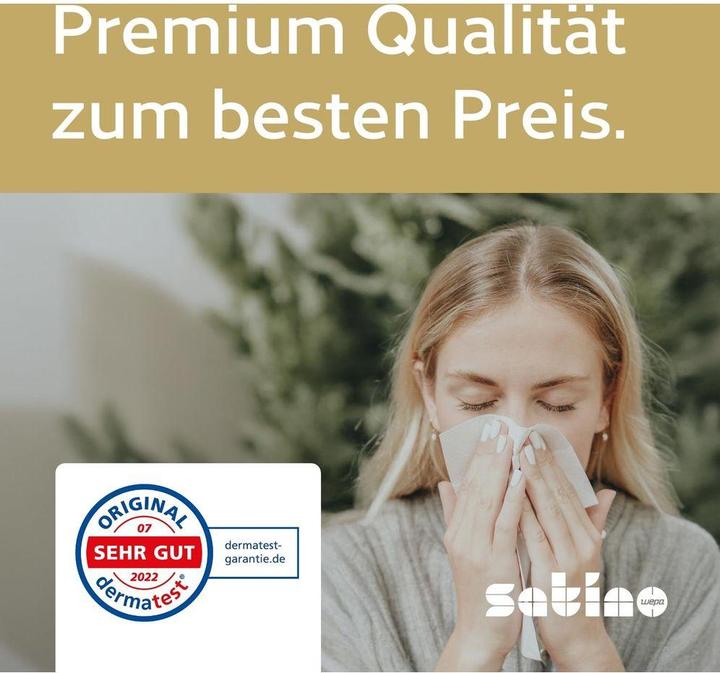 Actual product image Wepa Handkerchiefs 4-ply 100% cellulose white