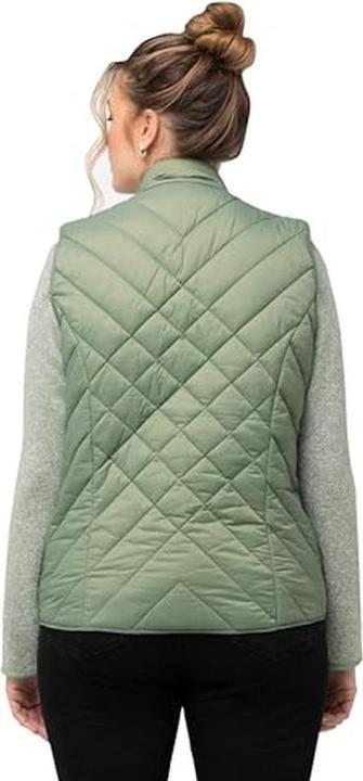 Produktbild Ulla Popken Hyprar gewatteertes wasserabweisendes Vest mit Stehkragen, recycelt (50, 52)