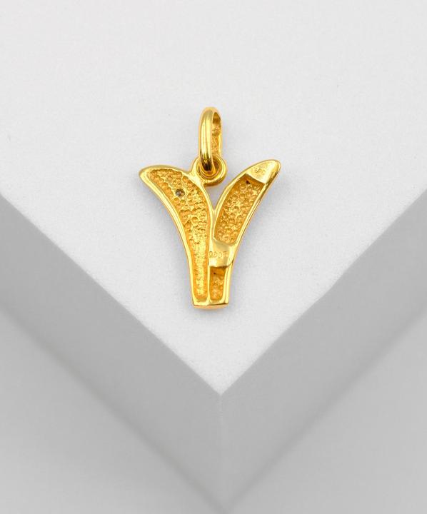 Image du produit Muau Lettre (750, Or blanc, Or jaune 18 carats)
