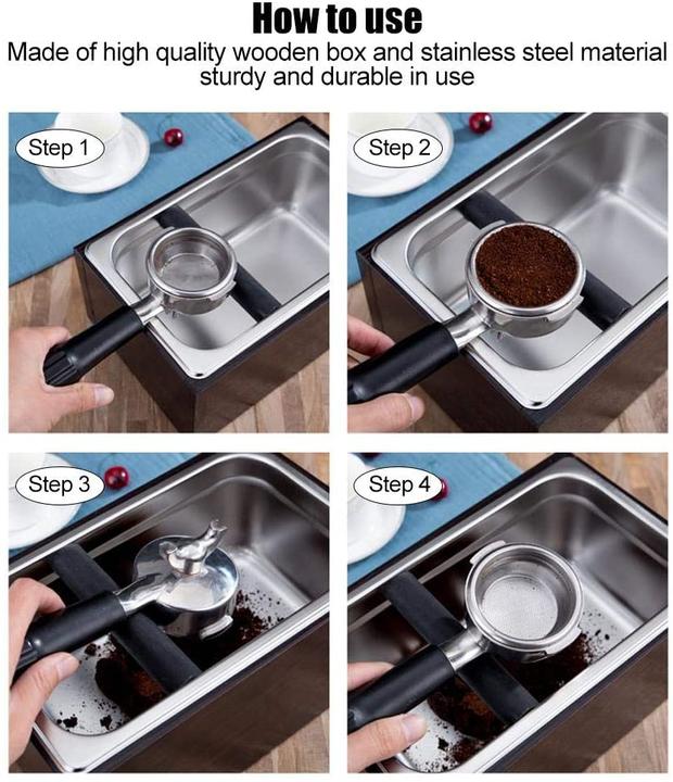 Actual product image Acouto Coffee grounds tapping container