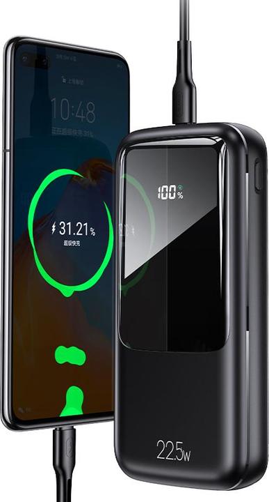 Actual product image Usams Powerbank PB58 20000 mAh Black (20000 mAh, 22.50 W, 22.50 Wh)