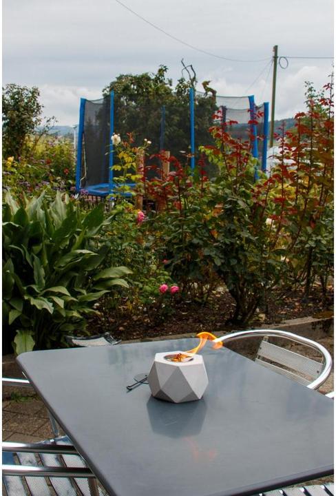 Actual product image Colibri Graphic table fire, grey (16.5 x 16.5 x 10 cm)