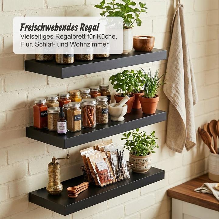 Actual product image Relaxdays 3x wall shelf (60 x 23 x 4 cm)