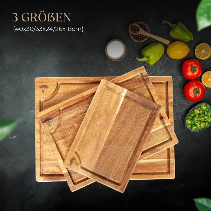 Image du produit Revontis Schneidebrett-Set mit Halter & Saftrille